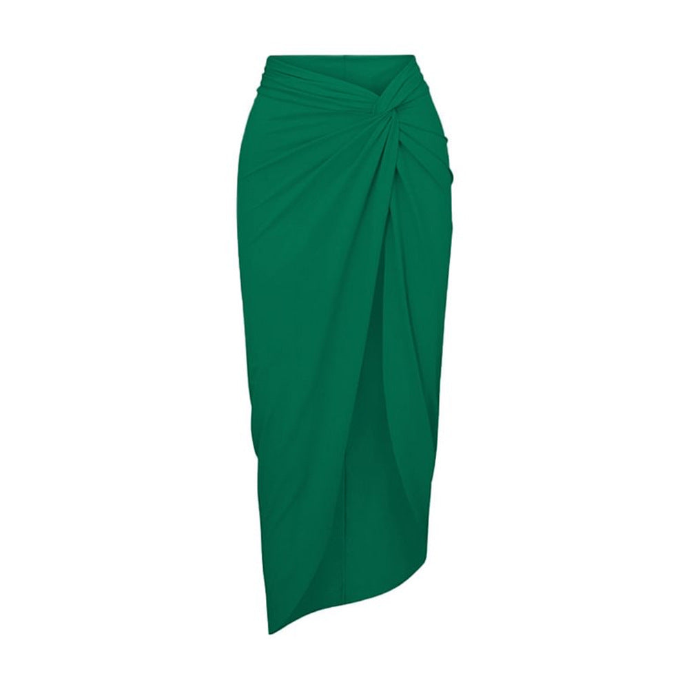 Solid Color One Piece Swimsuit Women Vacation Suit Skirt Swimsuit Bella Mia